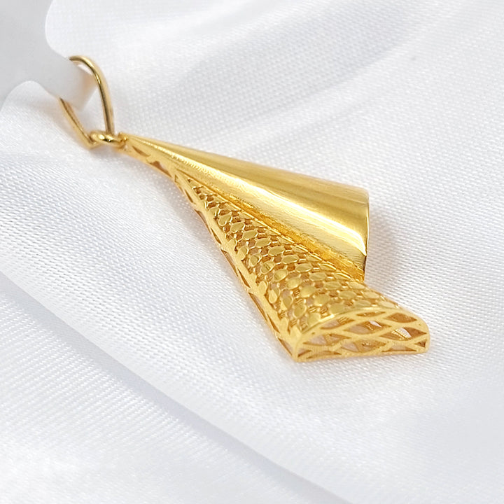 21K تعليقة اجنحة اكسترا-مجوهرات الشيخ سعيد-Saeed Jewelry 