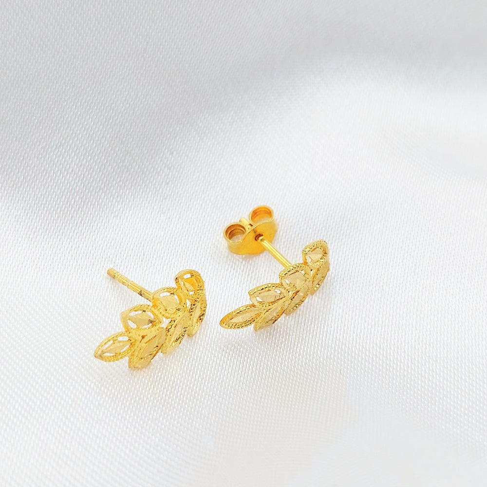 21K Gold Leaf Climber Earrings