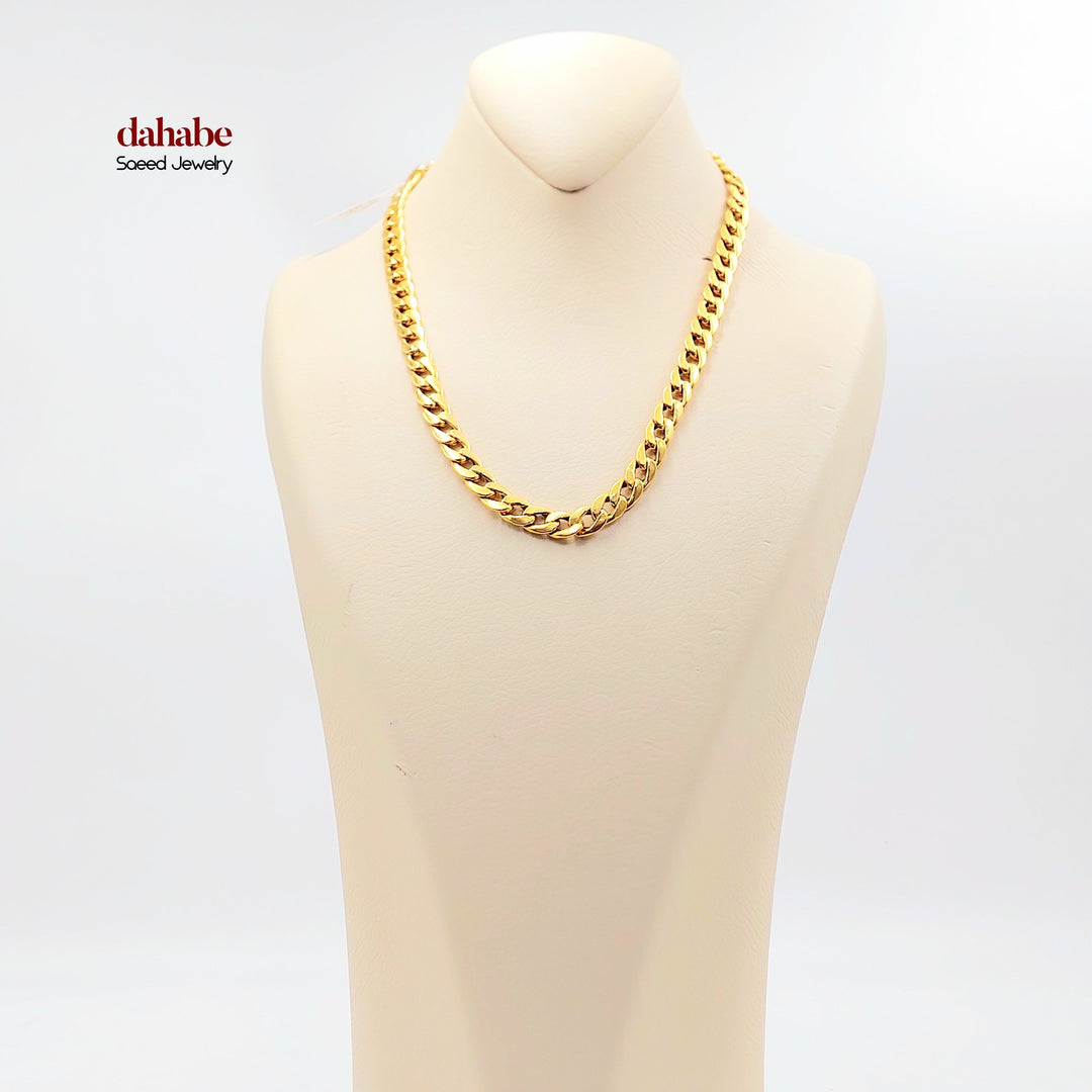 21K Gold Cuban Link Necklace