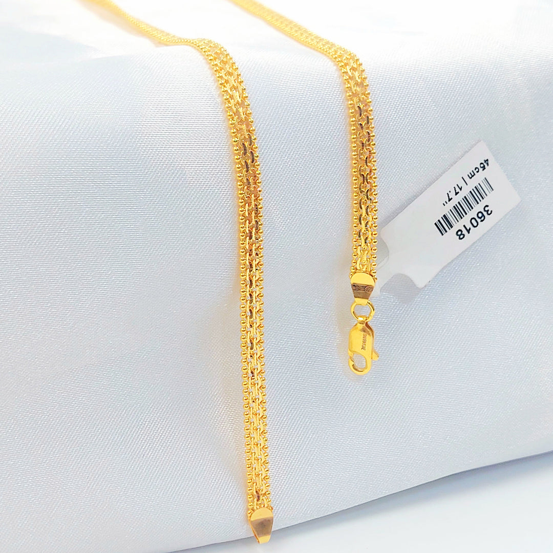 21K سنسال  ماليزي 4mm-مجوهرات الشيخ سعيد-Saeed Jewelry 