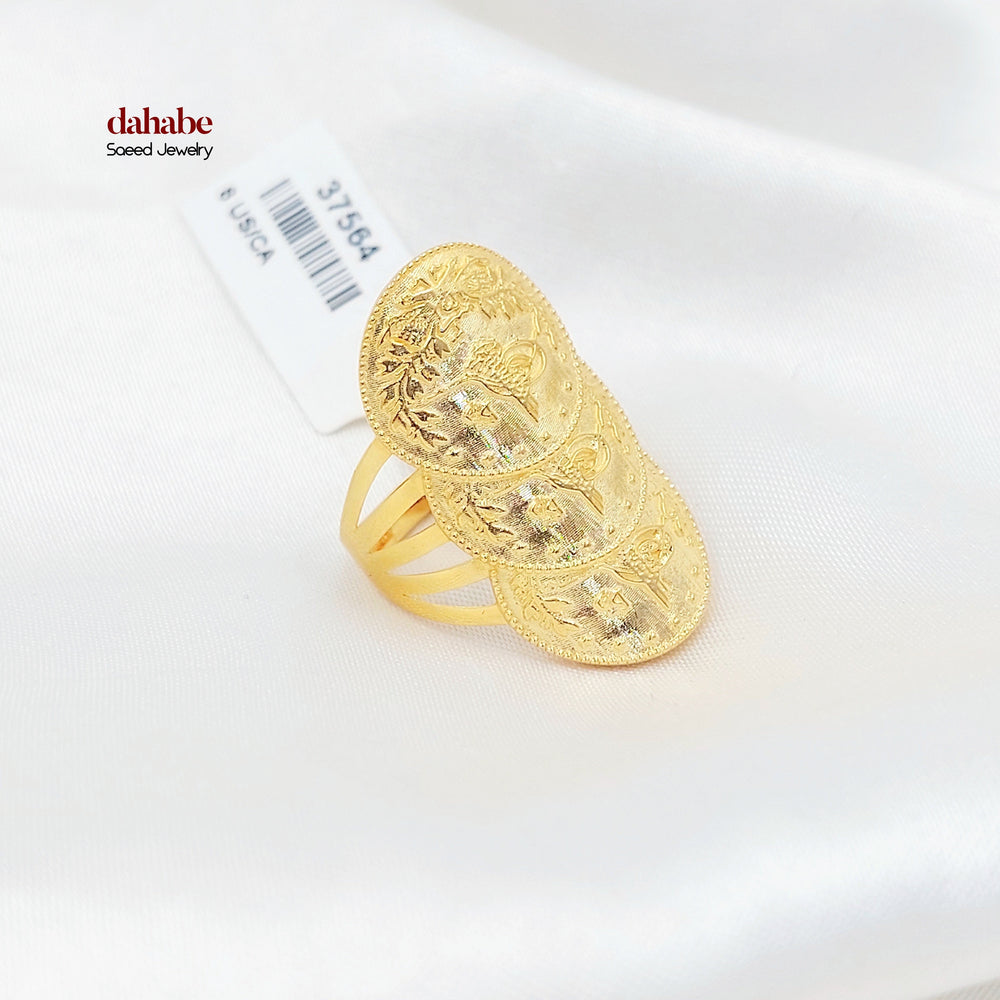 21K خاتم رشادي اكسترا-مجوهرات الشيخ سعيد-Saeed Jewelry 
