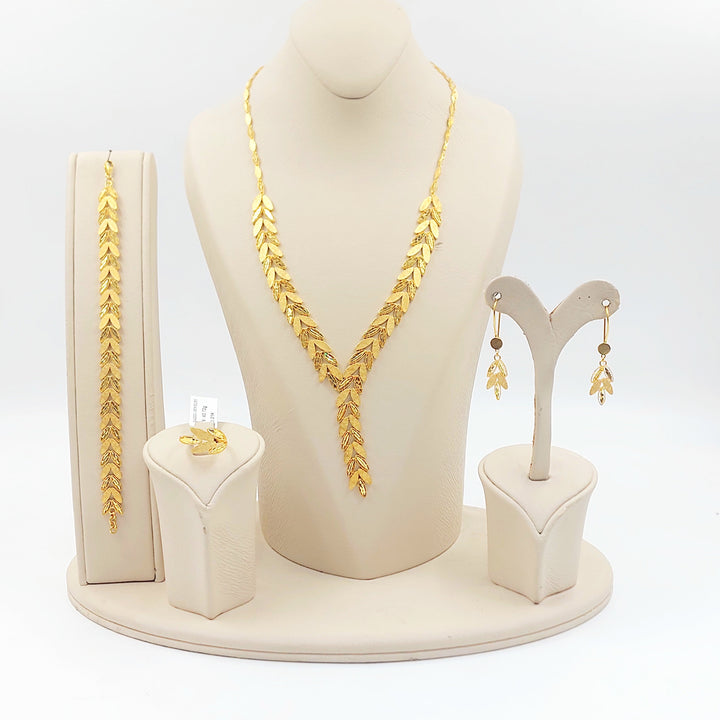 Deluxe Leaf Set Made of 21K Gold by Saeed Jewelry 