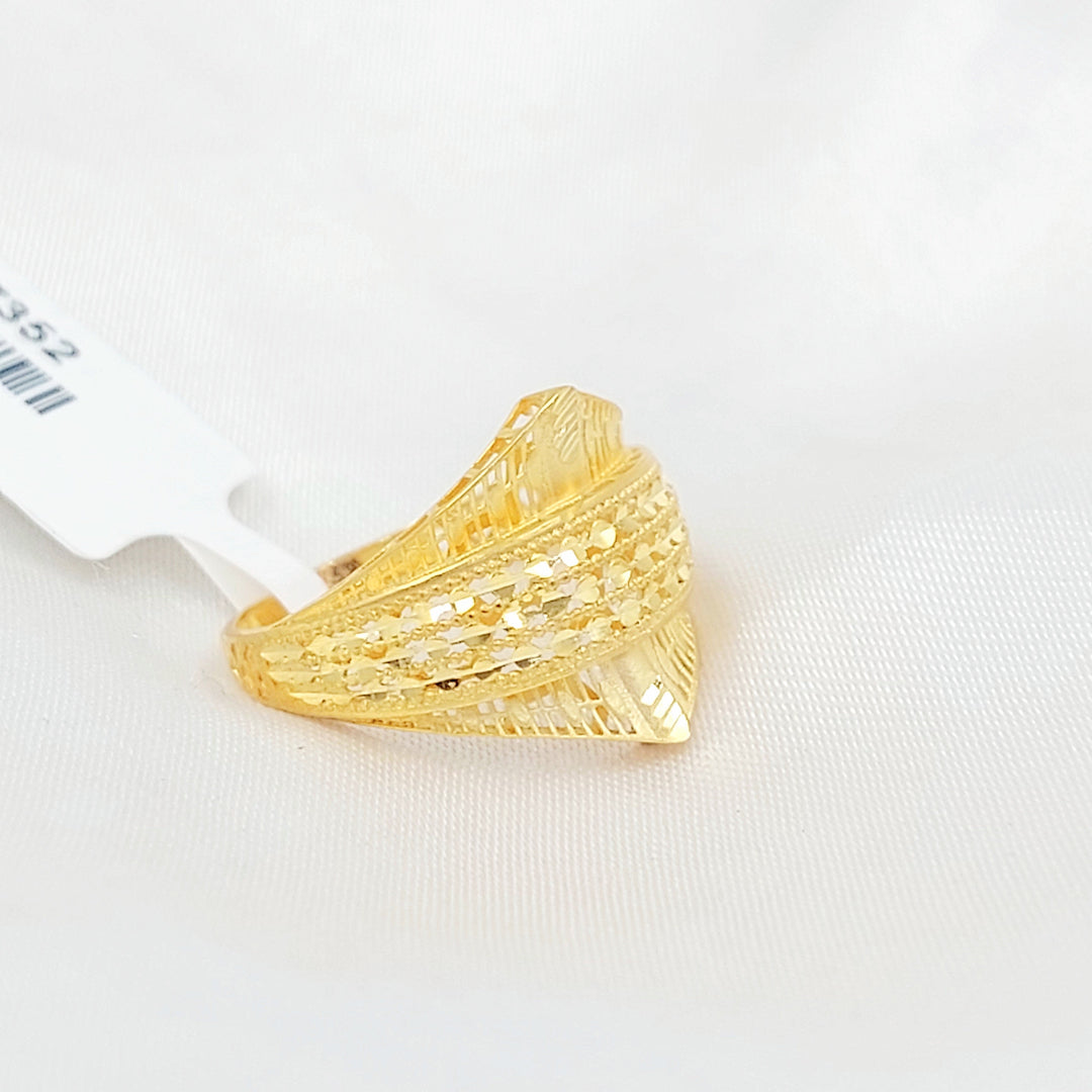 Deluxe Ring Made of 21K Gold by Saeed Jewelry 
