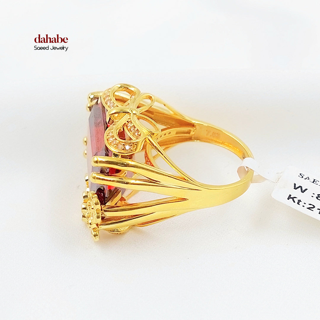Zircon Studded Deluxe Ring