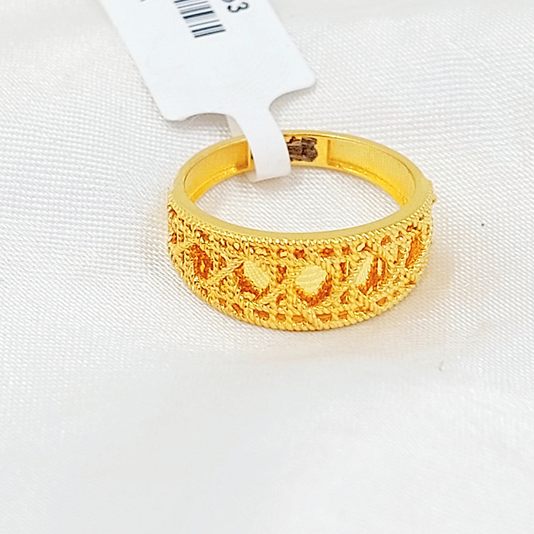 Deluxe Ring Made of 21K Gold by Saeed Jewelry 