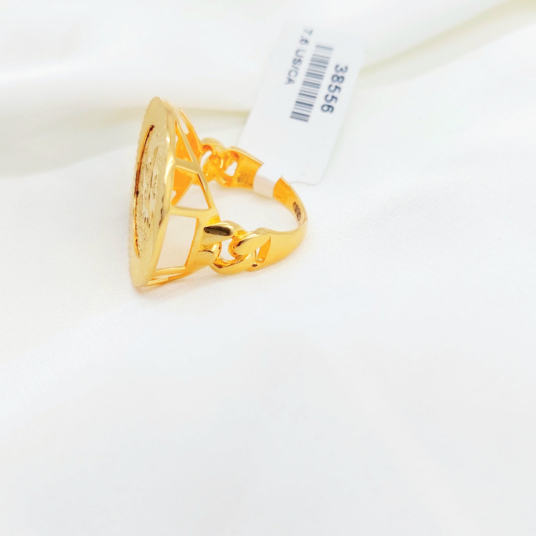 21K Gold Ottoman Coin-Inspired Ring