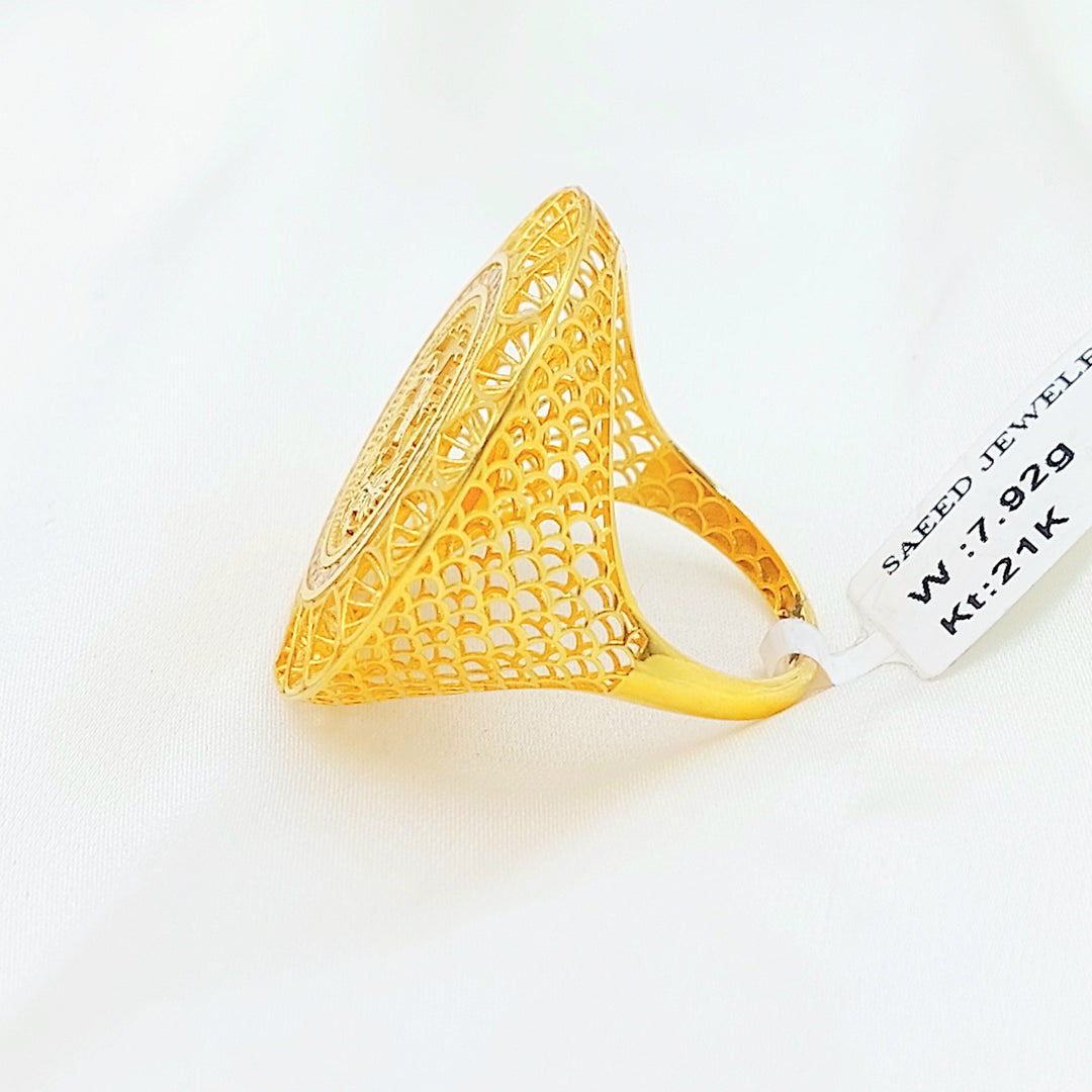 Deluxe Rashadi Ring Made of 21K Gold by Saeed Jewelry 