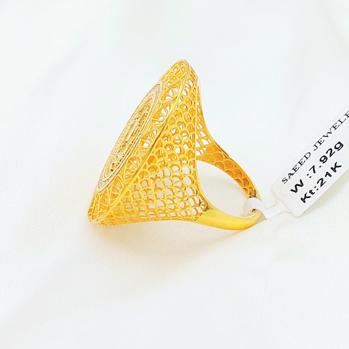 Deluxe Rashadi Ring Made of 21K Gold by Saeed Jewelry 