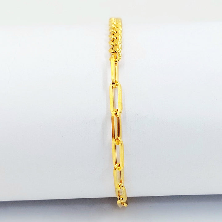 Deluxe Deluxe Bracelet Made of 21K Gold by Saeed Jewelry 
