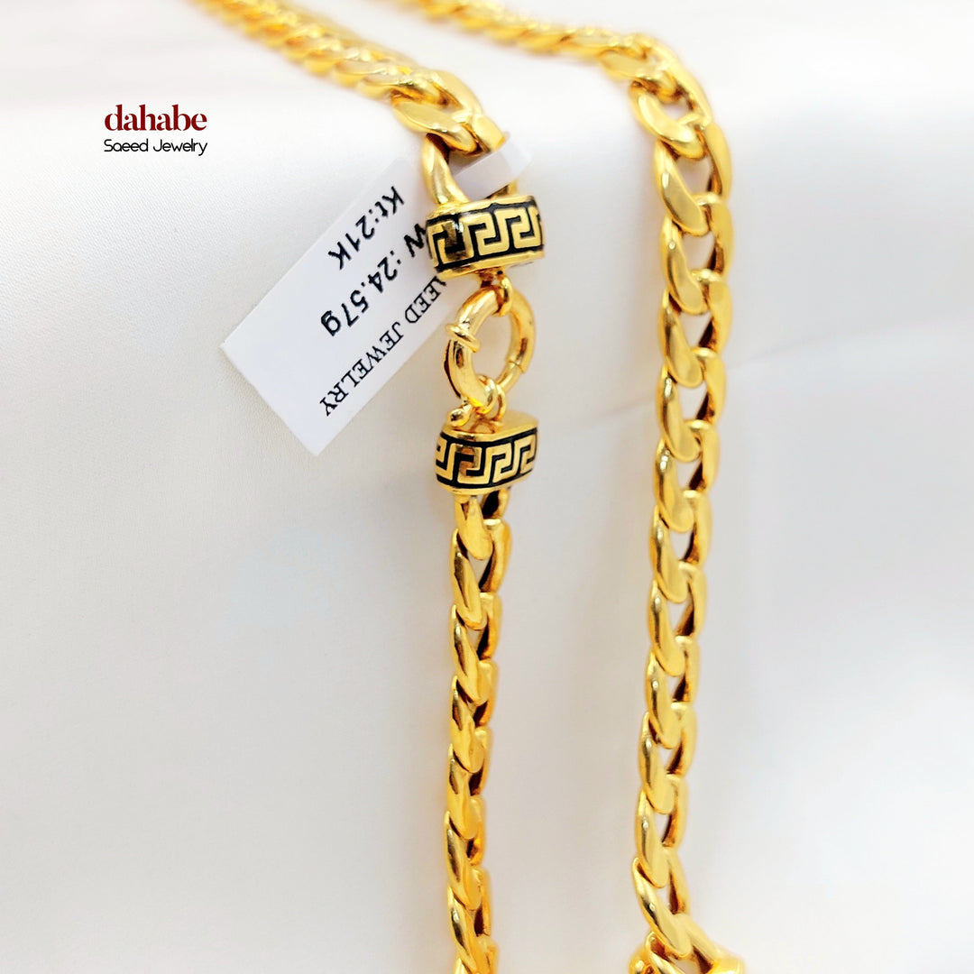 21K Gold Cuban Link Necklace