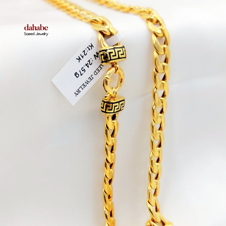 21K Gold Cuban Link Necklace