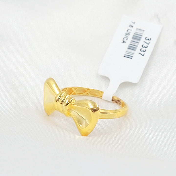 Plain Tie Ring Made of 21K Gold by Saeed Jewelry 