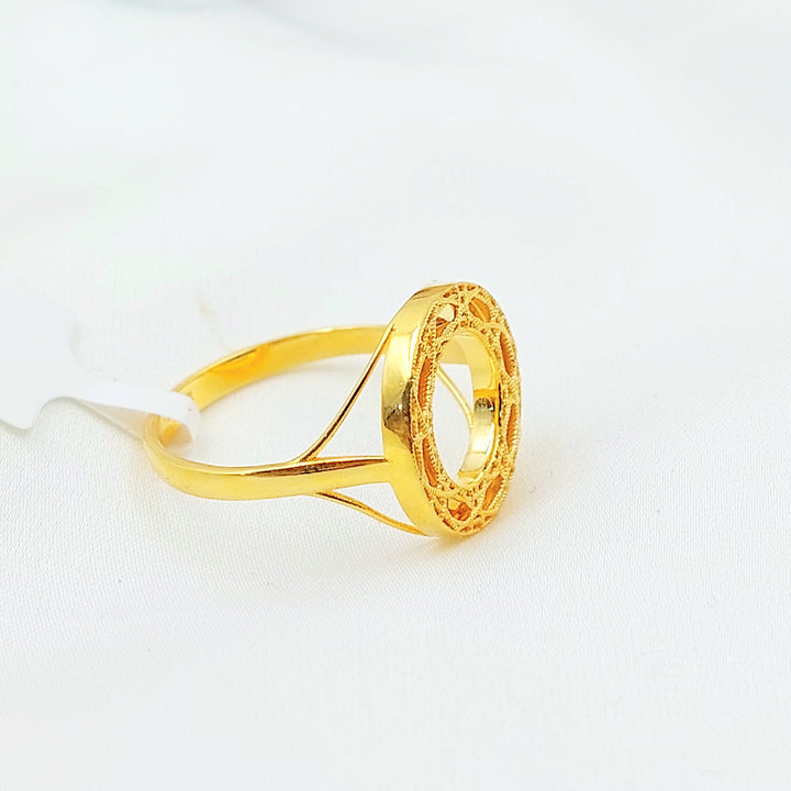 Deluxe Ring Made of 21K Gold by Saeed Jewelry 