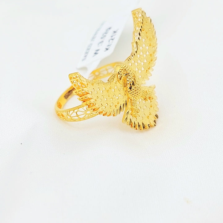 Deluxe Eagle Ring Made of 21K Gold by Saeed Jewelry 