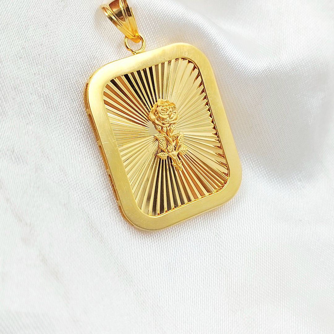 Ounce Pendant Made of 21K Gold by Saeed Jewelry 