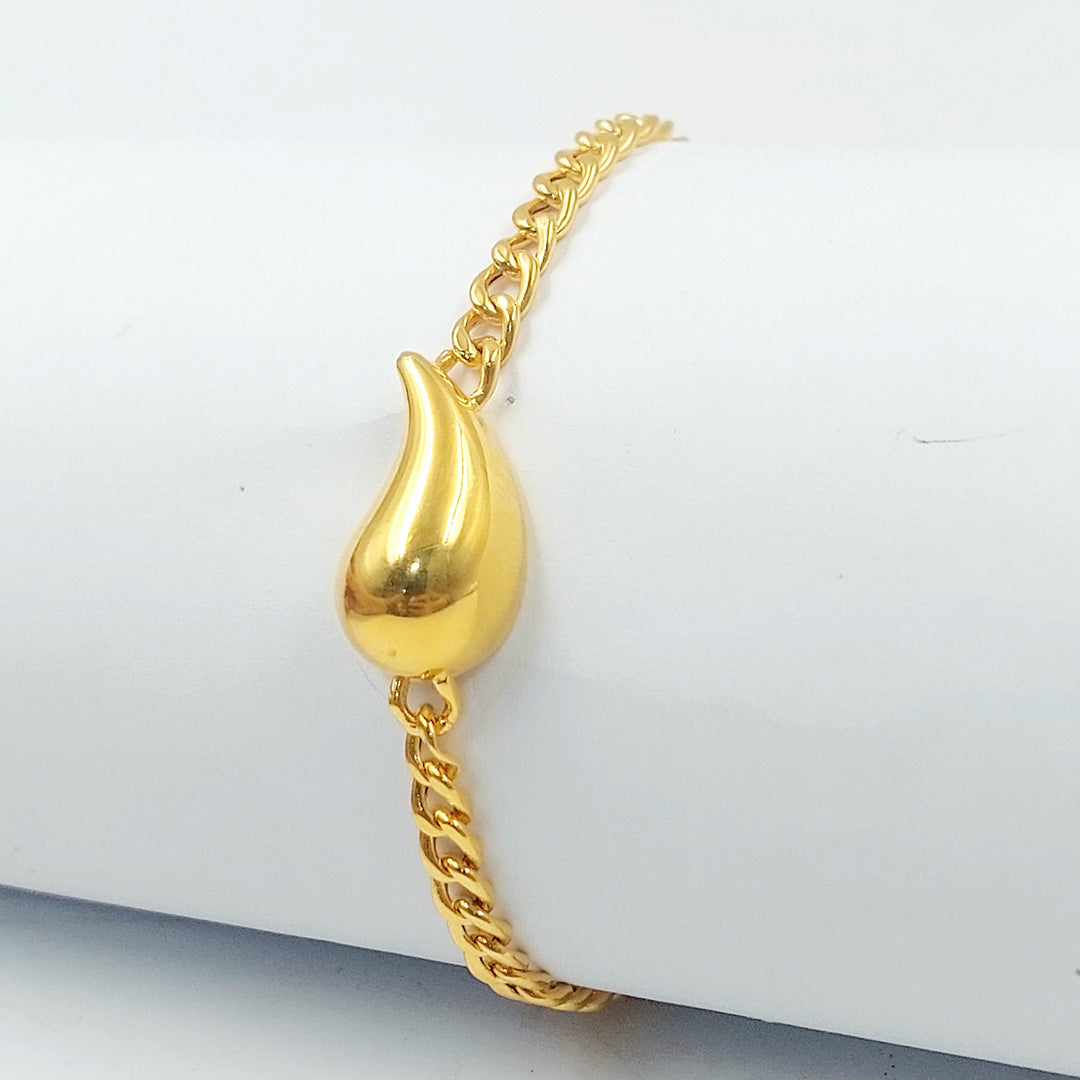 21K اسوارة لوزة-مجوهرات الشيخ سعيد-Saeed Jewelry 