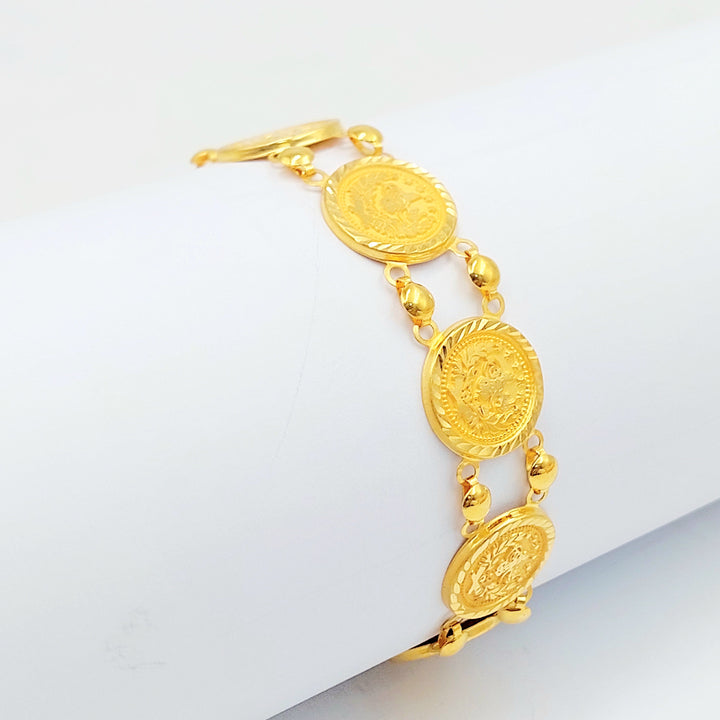 21K Gold Ottoman Coin-Inspired Bracelet