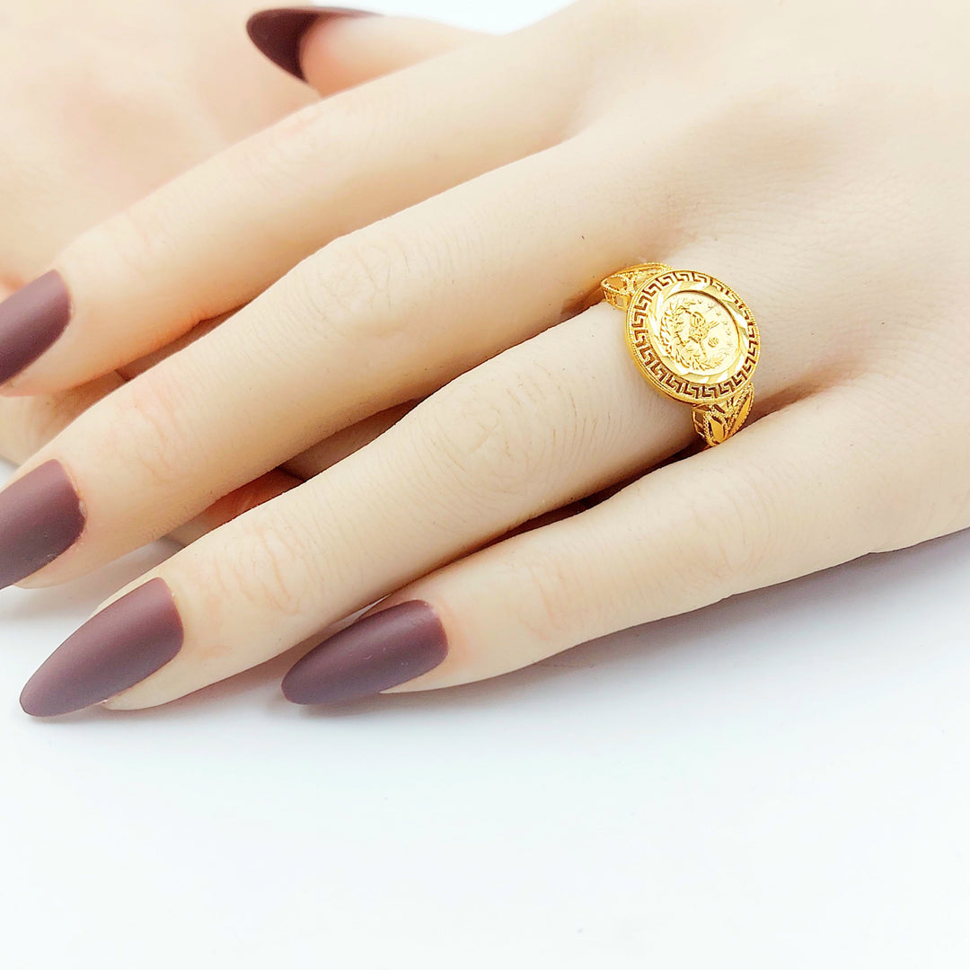 Deluxe Rashadi Ring Made of 21K Gold by Saeed Jewelry 