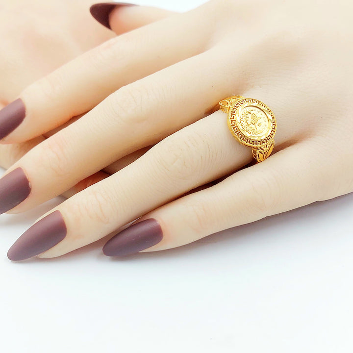 Deluxe Rashadi Ring Made of 21K Gold by Saeed Jewelry 