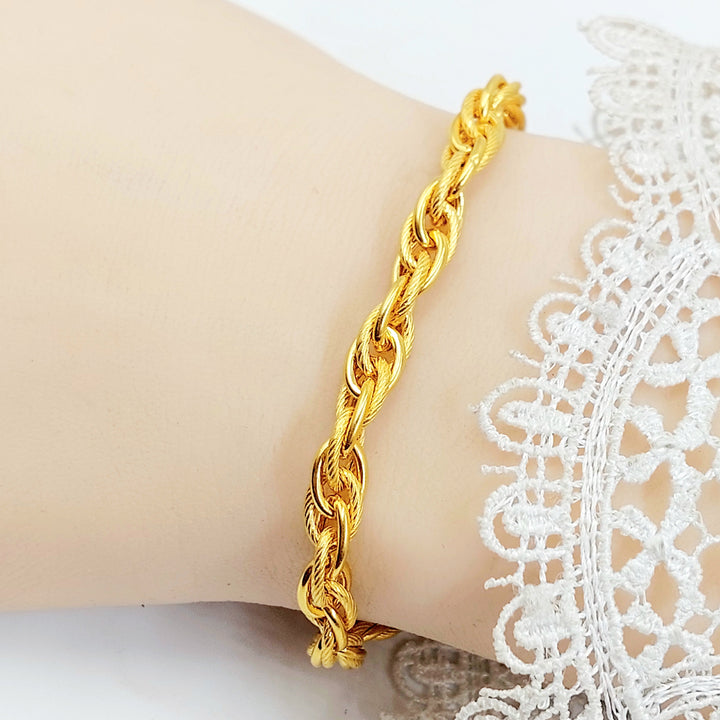 Virna Bracelet Made of 21K Gold by Saeed Jewelry 
