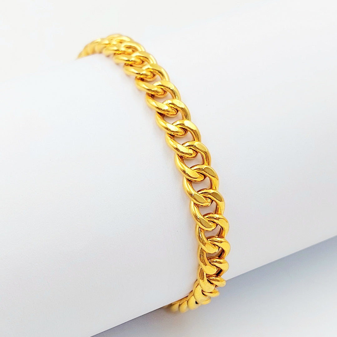 Deluxe Cuban Links Bracelet Made of 21K Gold by Saeed Jewelry 