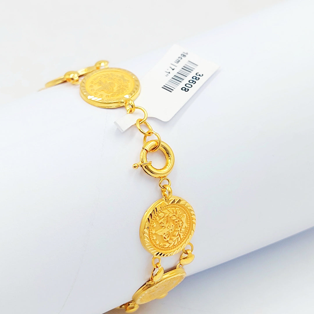 21K Gold Ottoman Coin-Inspired Bracelet