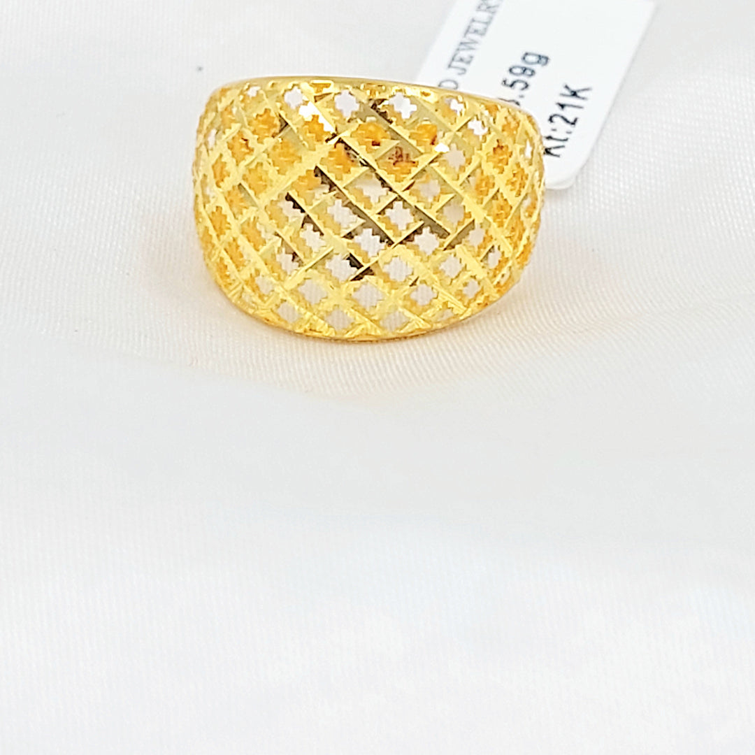 Deluxe Ring Made of 21K Gold by Saeed Jewelry 