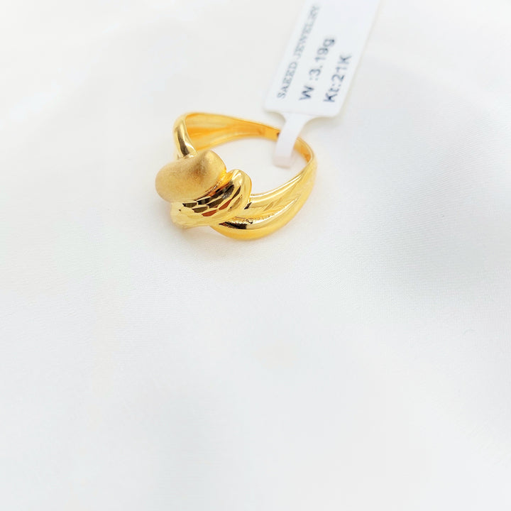 21K Gold Wave Wrap Ring