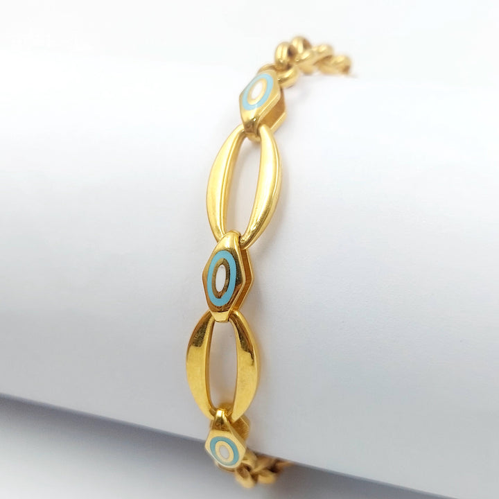 21K اسوارة اكسترا مينا-مجوهرات الشيخ سعيد-Saeed Jewelry 