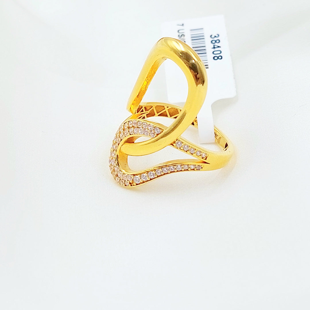 Zircon Studded Deluxe Ring