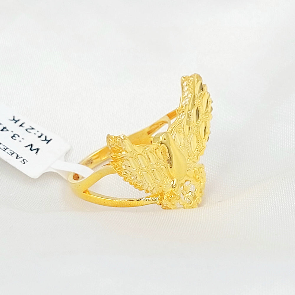Deluxe Ring Made of 21K Gold by Saeed Jewelry 