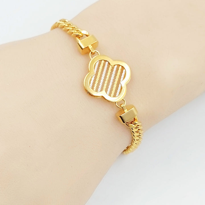 Deluxe Bracelet Made of 21K Gold by Saeed Jewelry 