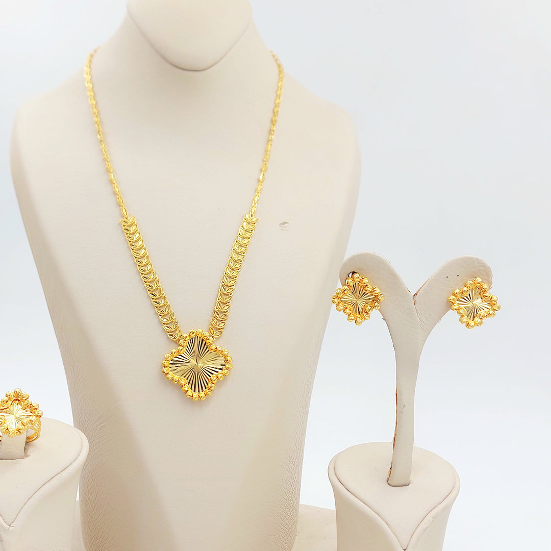 Balls Rose Set Made of 21K Gold by Saeed Jewelry 