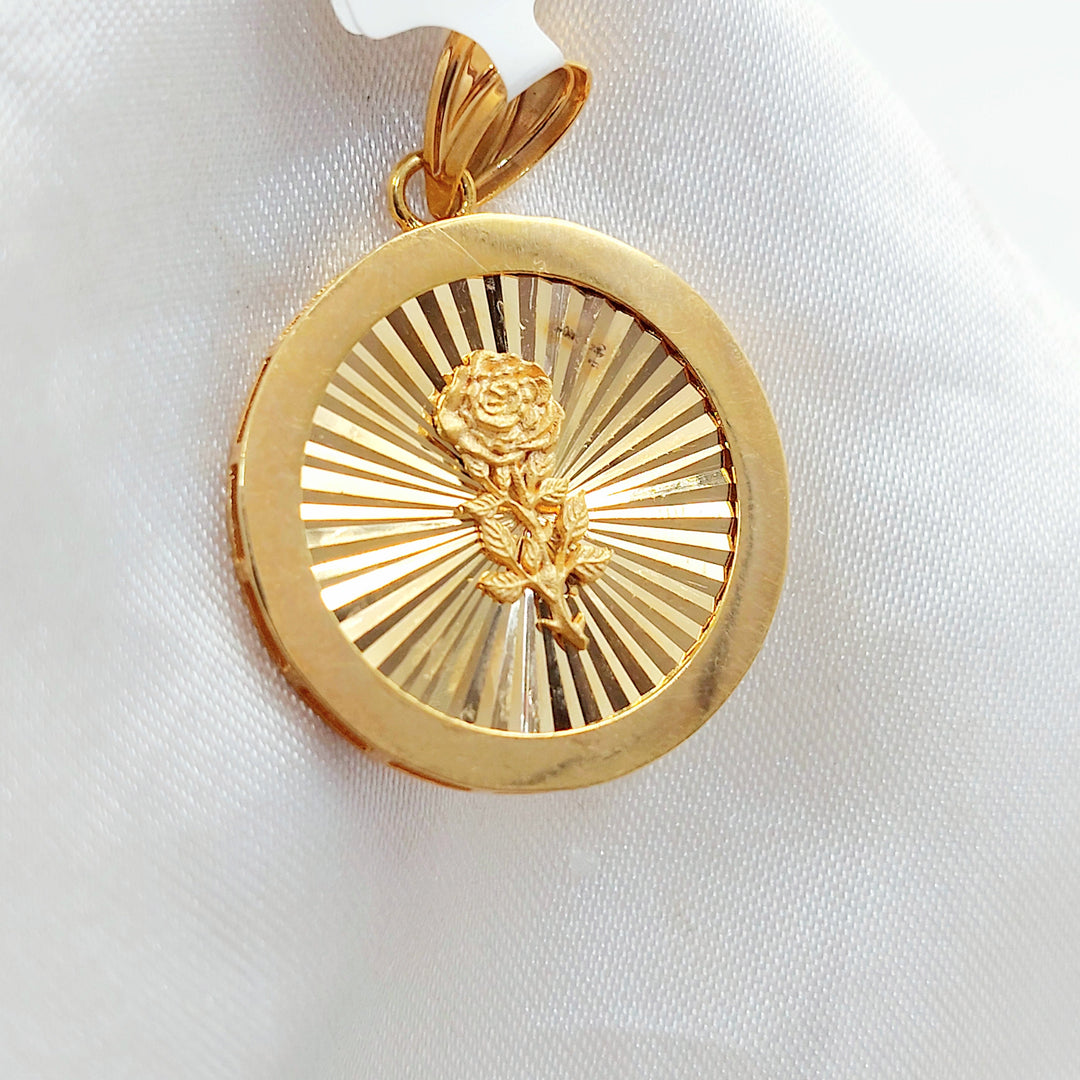 Ounce Pendant Made of 21K Gold by Saeed Jewelry 