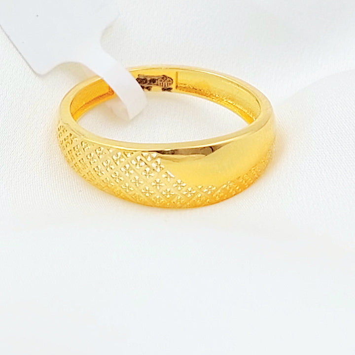 Light Plain Ring Made of 21K Gold by Saeed Jewelry 
