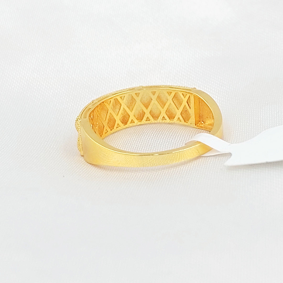 Deluxe Ring Made of 21K Gold by Saeed Jewelry 