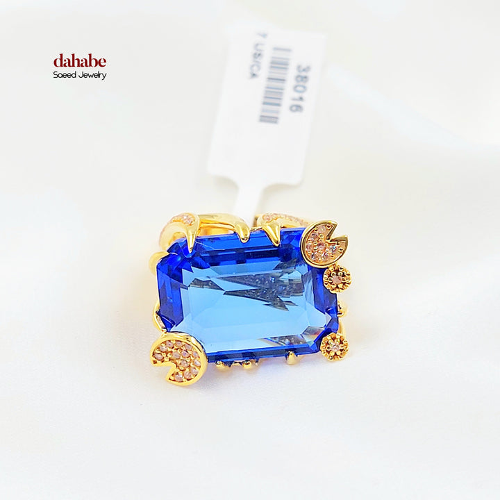 Zircon Studded Deluxe Ring