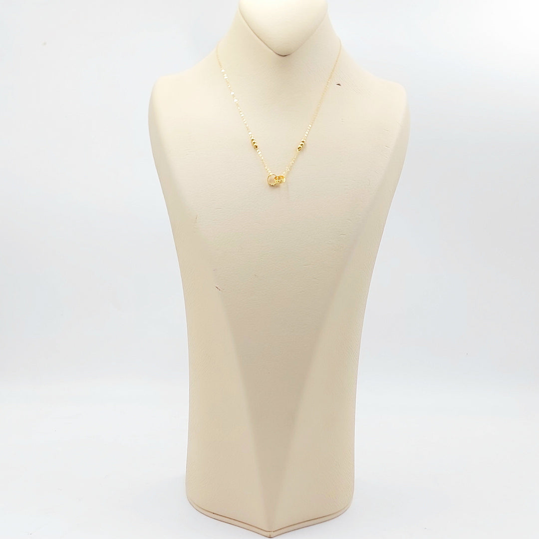 21K Gold Interlocking Circle Necklace