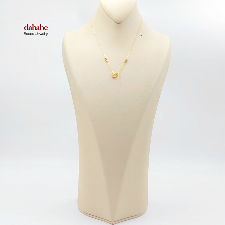 21K Gold Interlocking Circle Necklace