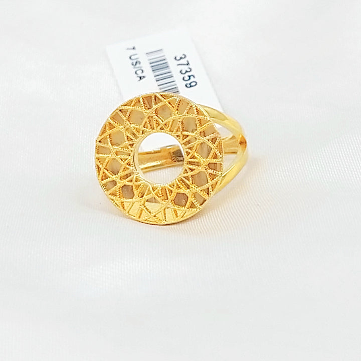 Deluxe Ring Made of 21K Gold by Saeed Jewelry 