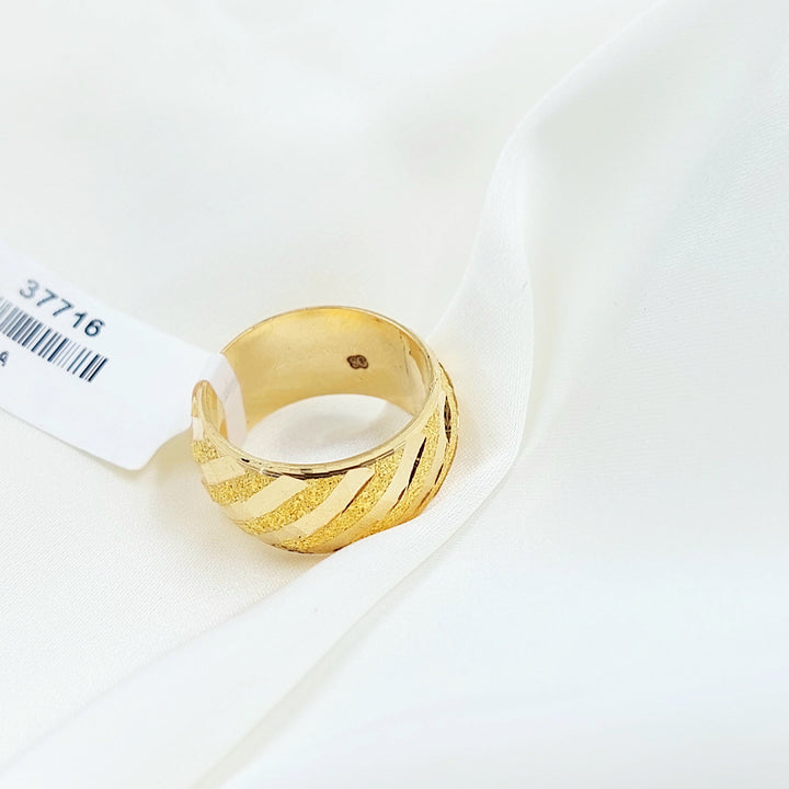 Wide Sanded Wedding Ring
