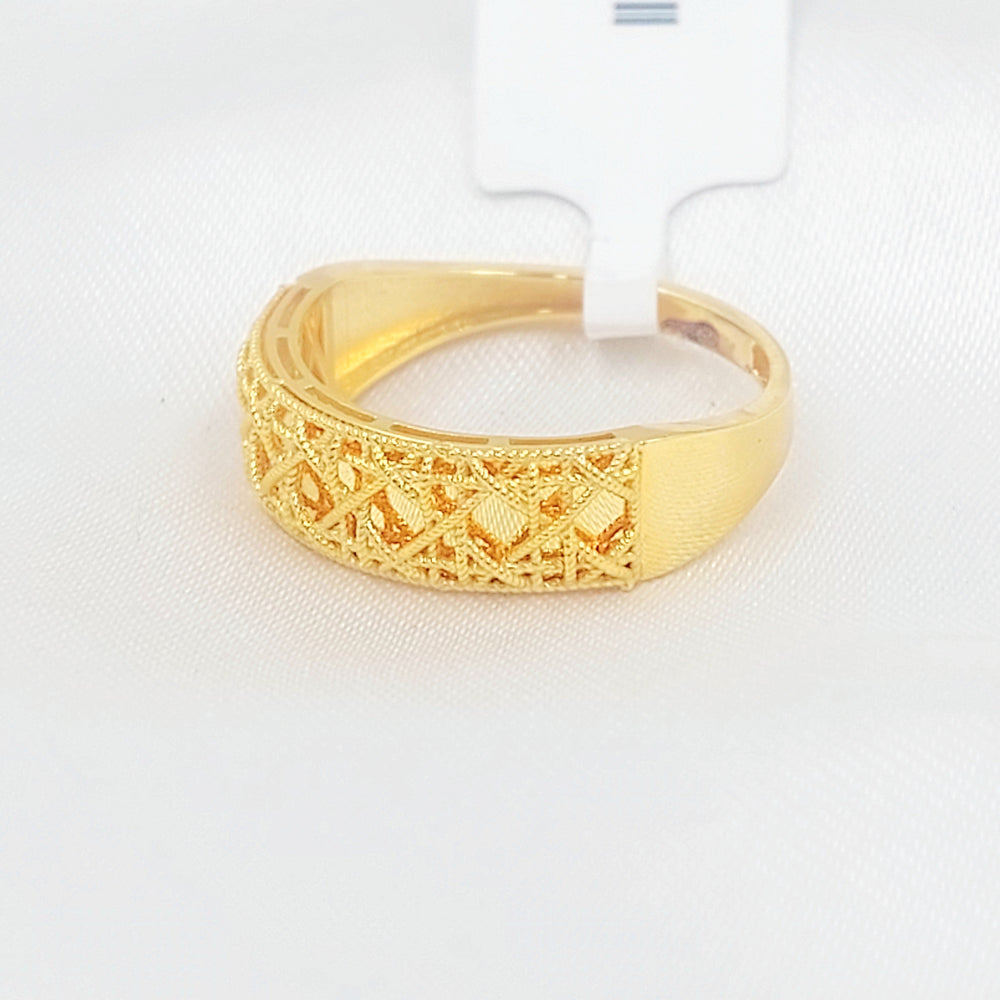 Deluxe Ring Made of 21K Gold by Saeed Jewelry 