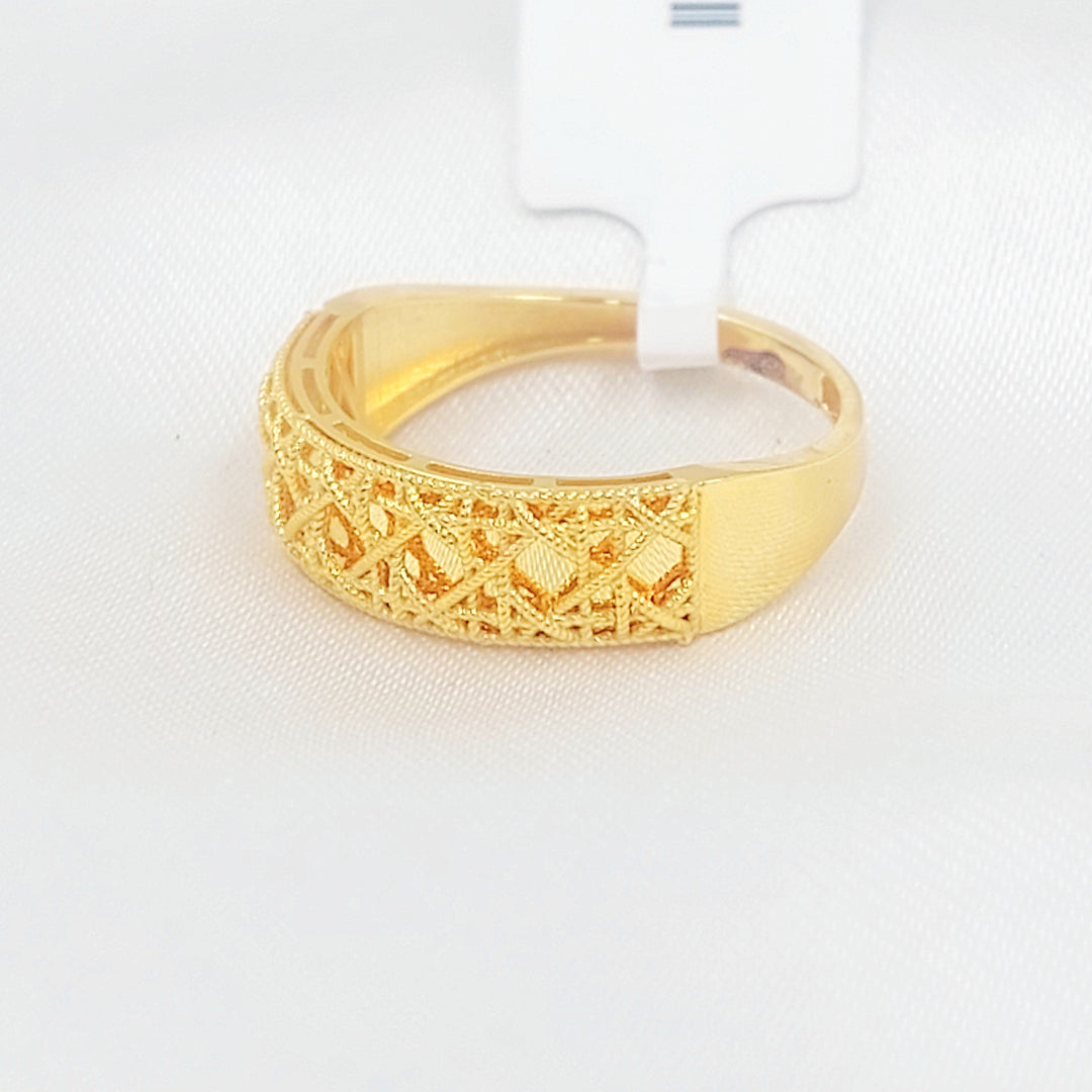 Deluxe Ring Made of 21K Gold by Saeed Jewelry 