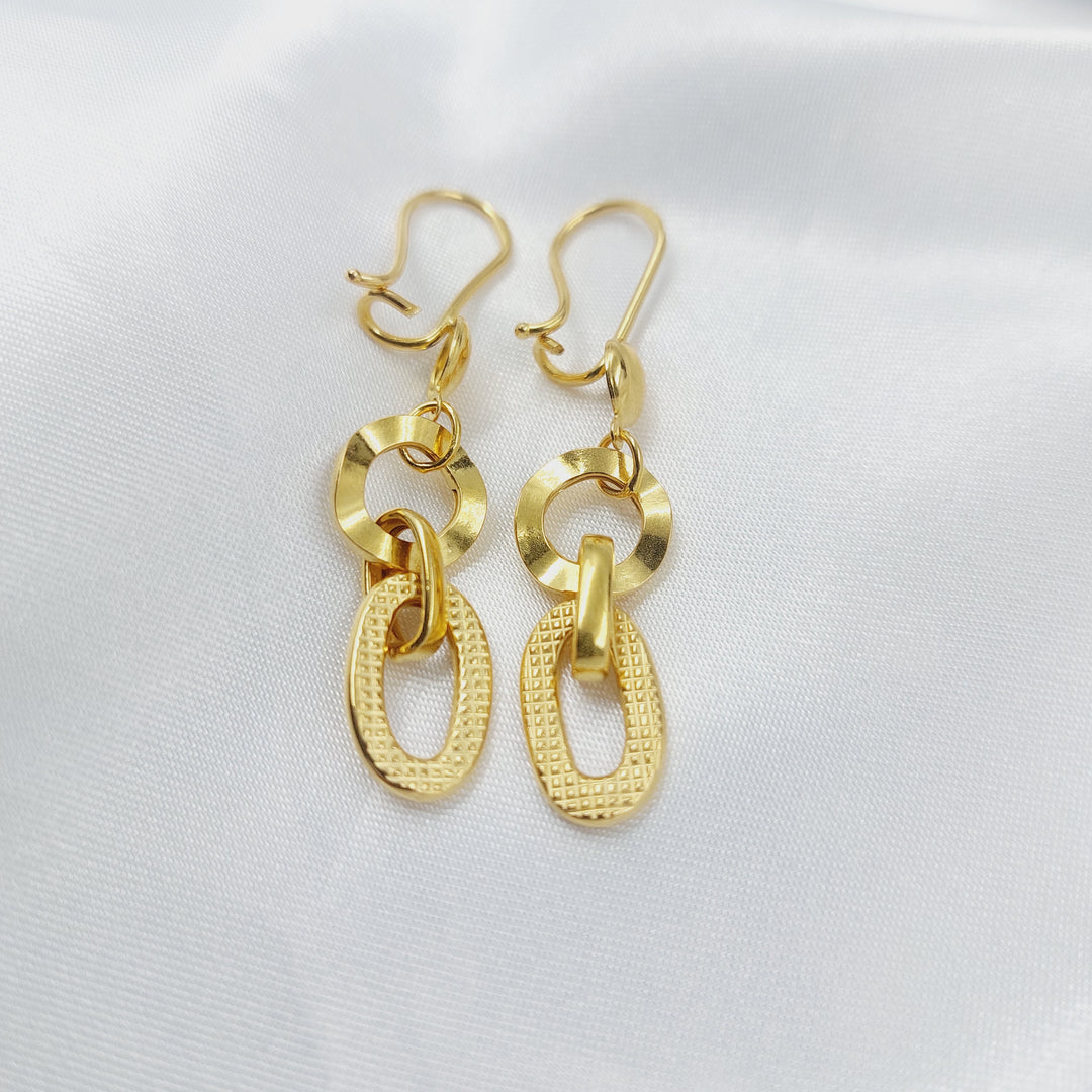 21K حلق شنكل-مجوهرات الشيخ سعيد-Saeed Jewelry 