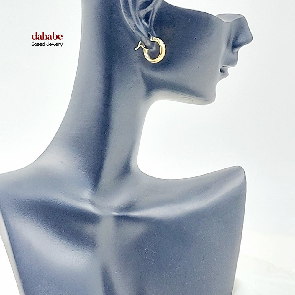 18K حلق ذبلة اطفال-مجوهرات الشيخ سعيد-Saeed Jewelry 