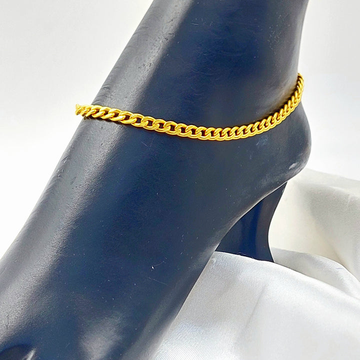 Eighths Cuban Links Anklet