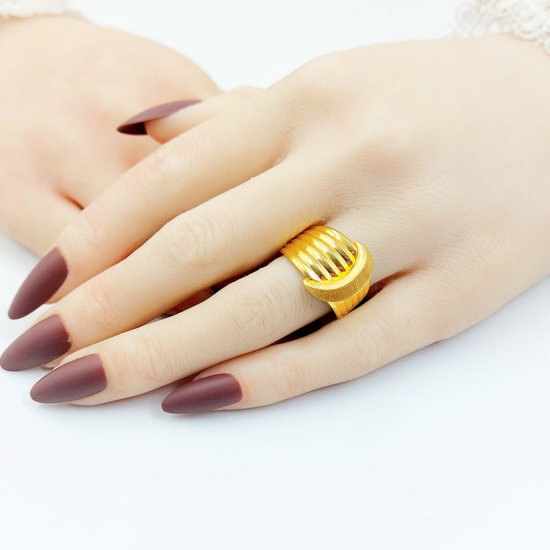 Deluxe Ring Made of 21K Gold by Saeed Jewelry 