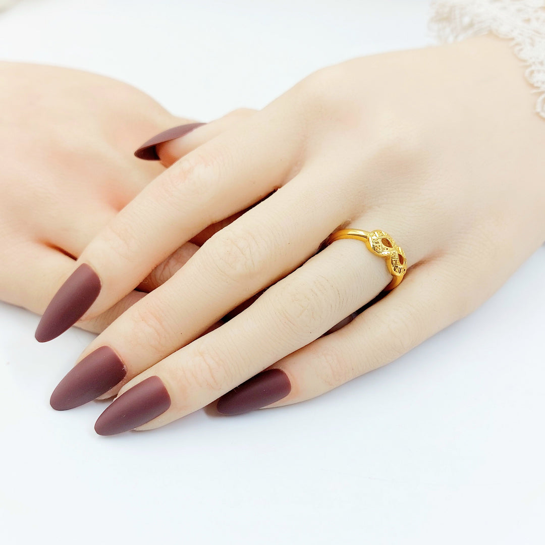 Infinite Ring Made of 21K Gold by Saeed Jewelry 