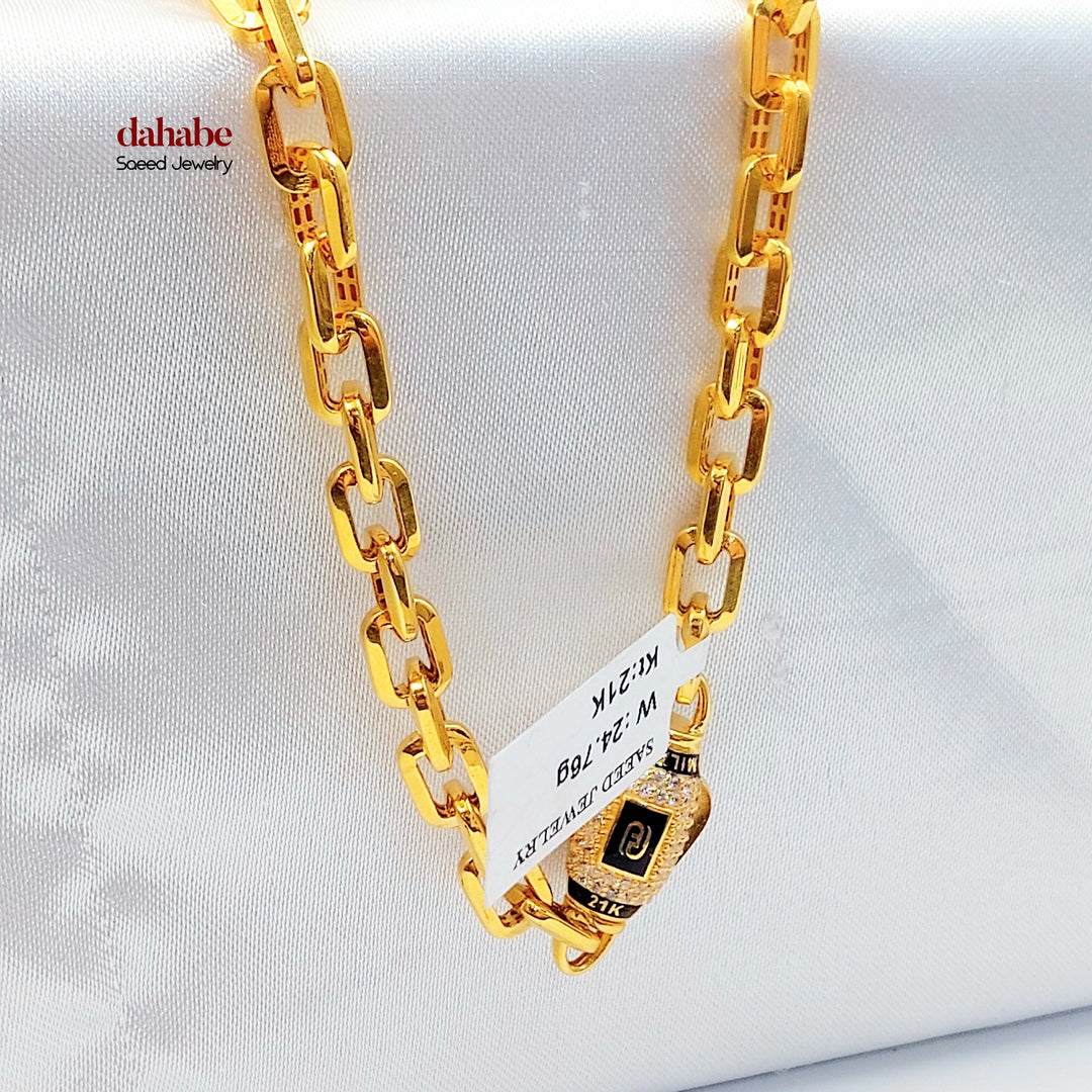 21K عقد بيبر كليب مرصع-مجوهرات الشيخ سعيد-Saeed Jewelry 