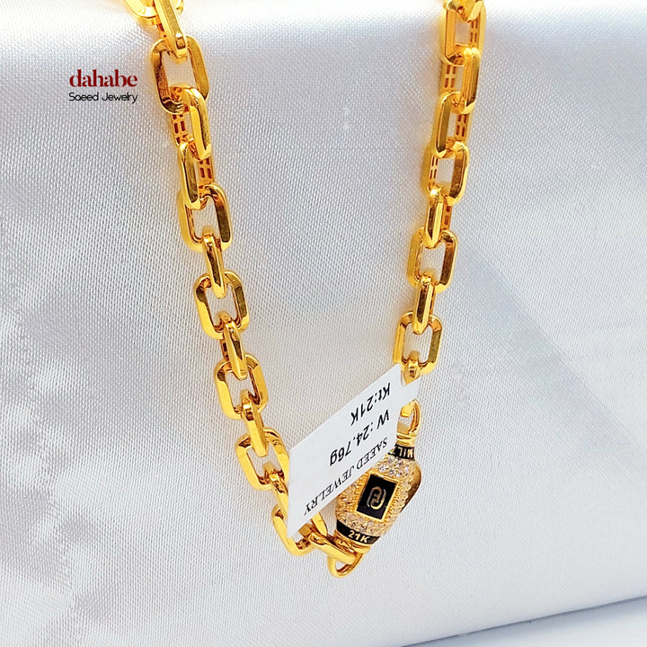 21K عقد بيبر كليب مرصع-مجوهرات الشيخ سعيد-Saeed Jewelry 